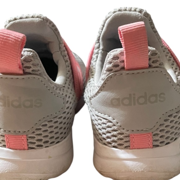 Adidas Girls Sneakers - Light Gray and Pink - Picture 4 of 10
